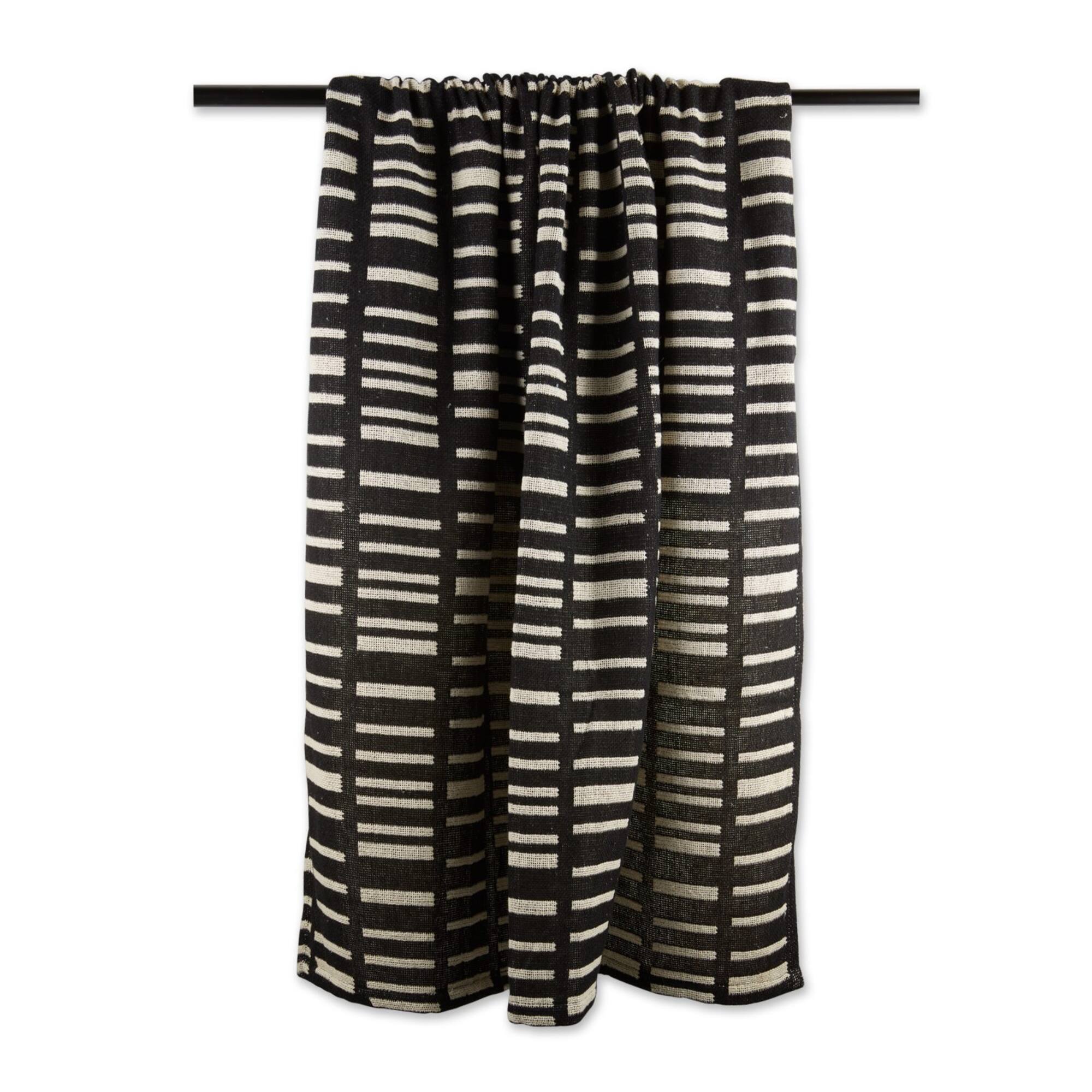 DII® Black Urban Jacquard Throw